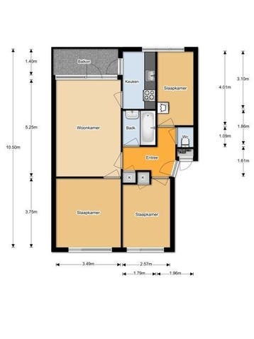 Te Huur 4 Kamer Appartement Twiskeweg In Zaandam, Direct bij eigenaar, Noord-Holland, Zaandam, Appartement