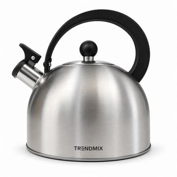 Trendmix Fluitketel geborsteld RVS 2,5 Liter – Lichtgewicht, Ophalen of Verzenden, Nieuw