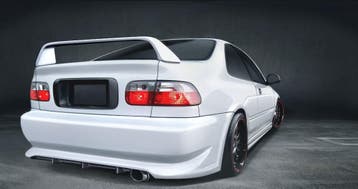 SK-Import Achter Bumper Polyester Honda Civic, Honda, Nieuw, Ophalen of Verzenden, Achter