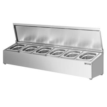 GGM Gastro | RVS kruidenrek - 6x GN 1/6 | GAH616 | GAH616, Verzenden