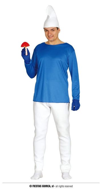 Smurfen kostuum basic, Verzenden, Nieuw, Feestartikel