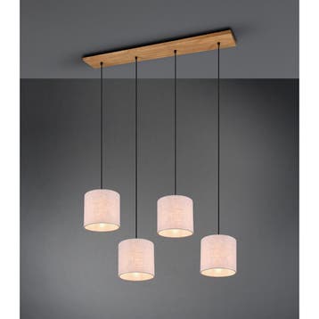 LED Hanglamp - Trion Elmo - E27 Fitting - 4-lichts -, Ophalen of Verzenden, Nieuw, Metaal, Overige fittingen
