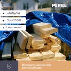 2dekans | Perel Dekzeil - Blauw/Zwart - Ultrasterk - 5 X 8 M, Ophalen of Verzenden, Nieuw