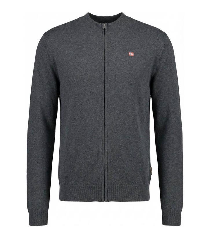 Napapijri Vest in maat M Grijs, Kleding | Heren, Truien en Vesten, Overige kleuren, Zo goed als nieuw, Verzenden