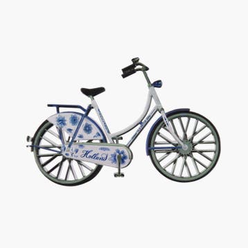 Magneet metaal fiets Holland - delftsblauw, Ophalen of Verzenden, Nieuw