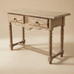 Wandtafel - Hout, Eik - Een vintage consoletafel