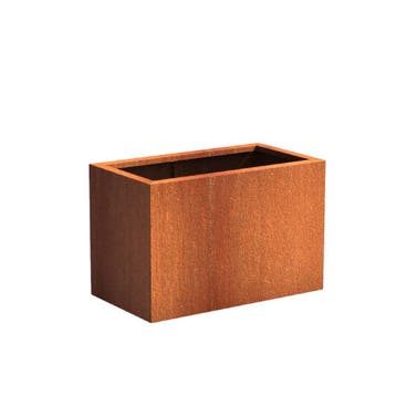 Cortenstaal plantenbak 90x50x60cm - Met bodem, Nieuw, Metaal, 60 tot 100 cm, 60 cm of meer