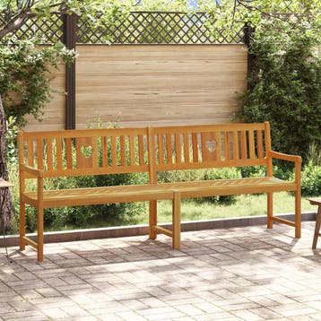 vidaXL Tuinbank 4 -zits 220 x 56 x 90 cm Massief Acaciahout, Tuin en Terras, Verzenden, Nieuw