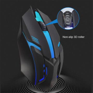 Gaming Muis met 5000 DPI, Kleurrijke LED Verlichting en Ergo, Computers en Software, Verzenden, Nieuw