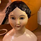 Buste, Mademoiselle Edith – Buste poupée vintage revival -, Antiek en Kunst, Antiek | Speelgoed