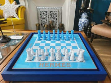 Dominique Kleiner - Échiquier d’Art Hermès ciel de Paris