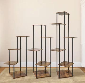 Plantenrek 4–6 lagen van hout en metaal – voor binnen, Verzenden, Nieuw