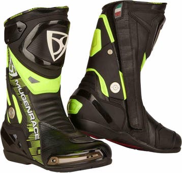 MUGENRACE Sphantom Plus Zwart Neon Gele Geperforeerde, Nieuw met kaartje, MUGENRACE, Laarzen, Heren
