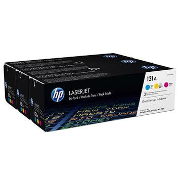 Toner HP 131A (U0SL1AM) multipack cyaan/magenta/geel, Verzenden, Nieuw, Toner, HP
