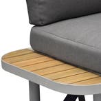 Amore platform hoek loungeset 3 delig latte zand aluminium, Tuin en Terras, Ophalen of Verzenden, Nieuw