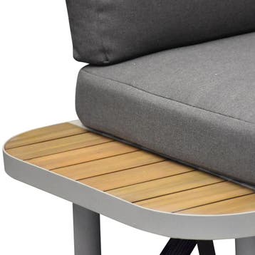 Amore platform hoek loungeset 3 delig latte zand aluminium, Ophalen of Verzenden, Nieuw