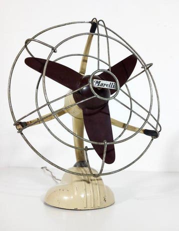 Ercole Marelli Ventilator - Staal, Bakeliet - 1950