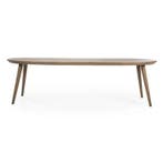 Eettafel Elijah - 300cm - Bruin - 96217 - eettafel, Nieuw, Overige vormen, Overige materialen