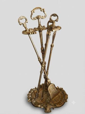 Decoratief ornament - Antiek Haard Stel - Verenigd