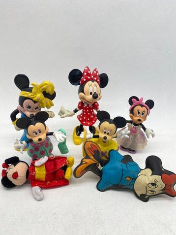 Disney - Minnie Mouse - Disney - Lot de 7 figurines et, Nieuw