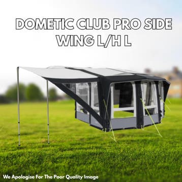 Dometic Club Pro Side Wing LH L Zijluifel - Zwart, Ophalen of Verzenden, Nieuw