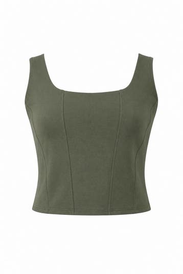 Organic Basics Top in maat XXL Groen, Kleding | Dames, Truien en Vesten, Organic Basics, Verzenden, Zo goed als nieuw, Groen