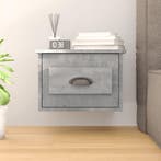 vidaXL Nachtkastje wandgemonteerd 41,5x36x28 cm betongrijs, Huis en Inrichting, Slaapkamer | Nachtkastjes, Minder dan 45 cm, Verzenden