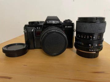 Minolta X-300s + 1,7/50mm + zoom 3.5-4.8/28-70mm | Single, Nieuw