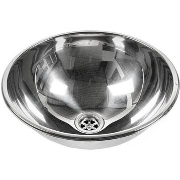 Inbouw Wasbak Rond 390x150mm Rvs, Watersport en Boten, Ophalen of Verzenden, Nieuw