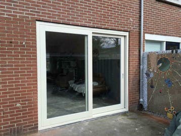 Schuifpui hout Houten kozijnen Kozijn hardhout Schuipuien, 225 cm of meer, Nieuw, Ophalen of Verzenden, 150 tot 225 cm