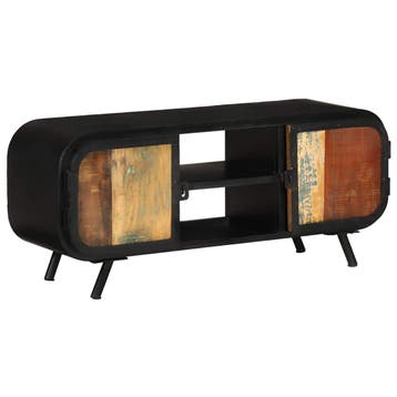 vidaXL Tv-meubel 110x30x45 cm massief gerecycled hout, Minder dan 50 cm, Verzenden, Nieuw, Minder dan 100 cm