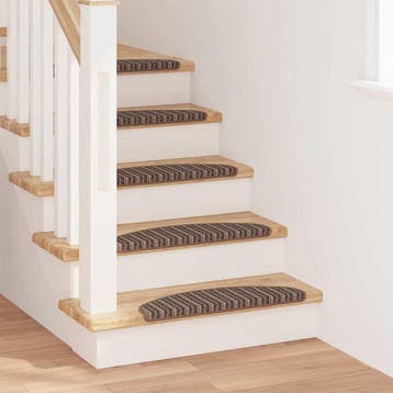 vidaXL Zelfklevende Trapmatten 15 st 65 x 21 x 4 cm Non-Slip, Doe-het-zelf en Verbouw, Ladders en Trappen, Verzenden, Nieuw