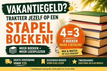 Vakantiegeld? Koop 4 tweedehands boeken, betaal er 3, Boeken, Ophalen of Verzenden, Zo goed als nieuw