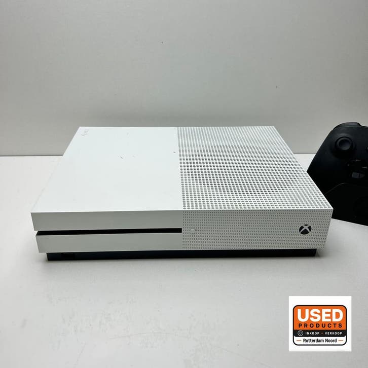 Xbox One S 1TB Wit - Met Controller, Spelcomputers en Games, Spelcomputers | Xbox | Accessoires, Gebruikt, Verzenden