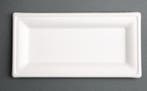 Bagasse Borden | Composteerbaar | Rechthoekig | 258mm |(5..., Verzenden, Nieuw in verpakking