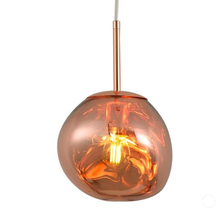 Soltello Rode lava hanglamp designer, Huis en Inrichting, Lampen | Hanglampen, Zo goed als nieuw, Ophalen of Verzenden