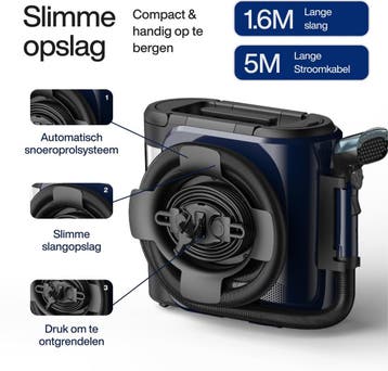 Samako Tapijtreiniger PRO 1800W – Stoomreiniger en, Ophalen of Verzenden, Nieuw