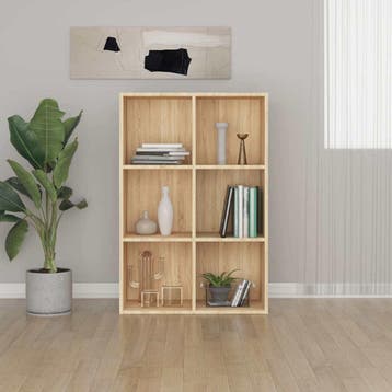 vidaXL Boekenkast/dressoir 66x30x98 cm bewerkt hout sonoma, Huis en Inrichting, Kasten | Boekenkasten, Verzenden, Nieuw, 50 tot 100 cm