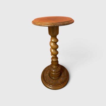 Bijzettafel - Hout - Barly Twist sokkel