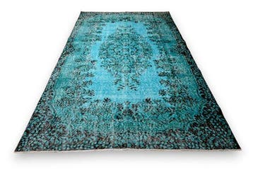 Turkoois vintage - Vloerkleed - 270 cm - 165 cm - met, Nieuw