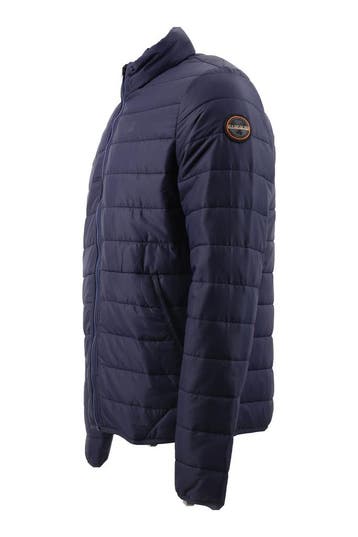 Napapijri Jas in maat S Blauw, Kleding | Heren, Verzenden, Zo goed als nieuw, Blauw, Napapijri