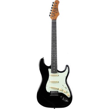 EKO ST300 ST-Style Elektrische Gitaar Black, Muziek en Instrumenten, Snaarinstrumenten | Gitaren | Elektrisch, Ophalen of Verzenden