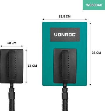 2dekans | VONROC Behangafstomer - 2300W - 4.5L - 4m slang –, Doe-het-zelf en Verbouw, Ophalen of Verzenden, Zo goed als nieuw