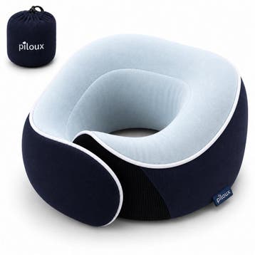 Piloux Lumi Cozy Comfort Nekkussen Vliegtuig - 2e kansje, Overige merken, Wasbaar, Meerkleurig, Hoofdkussen