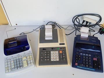 Casio, Olivetti, Satek - Rekenmachine - 1970-1980, 1990-2000, Nieuw