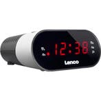 Lenco CR-07 White - Wekkerradio met Slaaptimer - Dubbel alar, Verzenden, Zo goed als nieuw