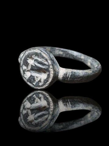Keltisch Stunning Military Ibex Seal Ring (Zonder