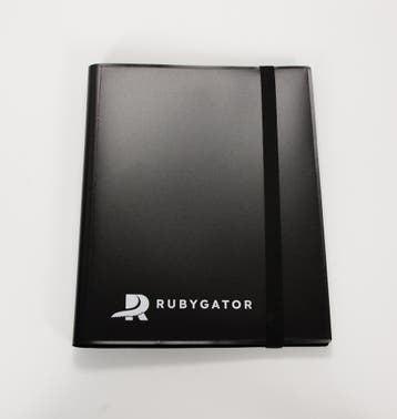 RubyGator - 9-Pocket Essential Binder - Side-load - Black, Nieuw