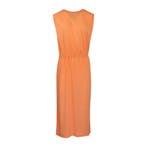 Milano Italy • oranje midi jurk • 40, Kleding | Dames, Jurken, Maat 38/40 (M), Verzenden, Oranje, Milano Italy