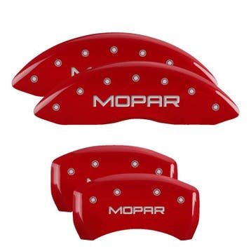 MGP 4 Caliper Covers Engraved Front & Rear MOPAR Red finish, Ophalen of Verzenden, Nieuw